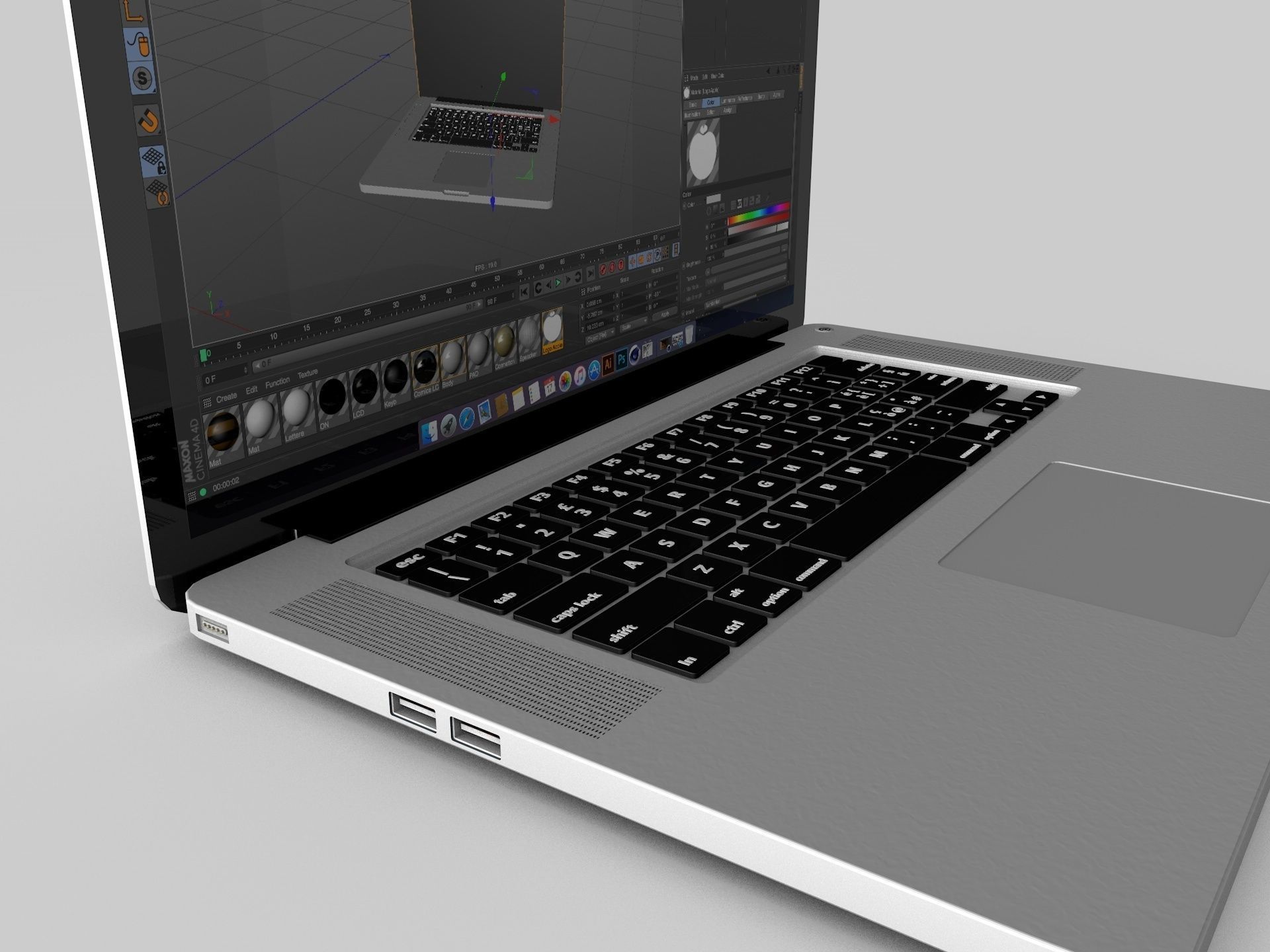 Apple MacBook Pro Retina 15 3D model_3