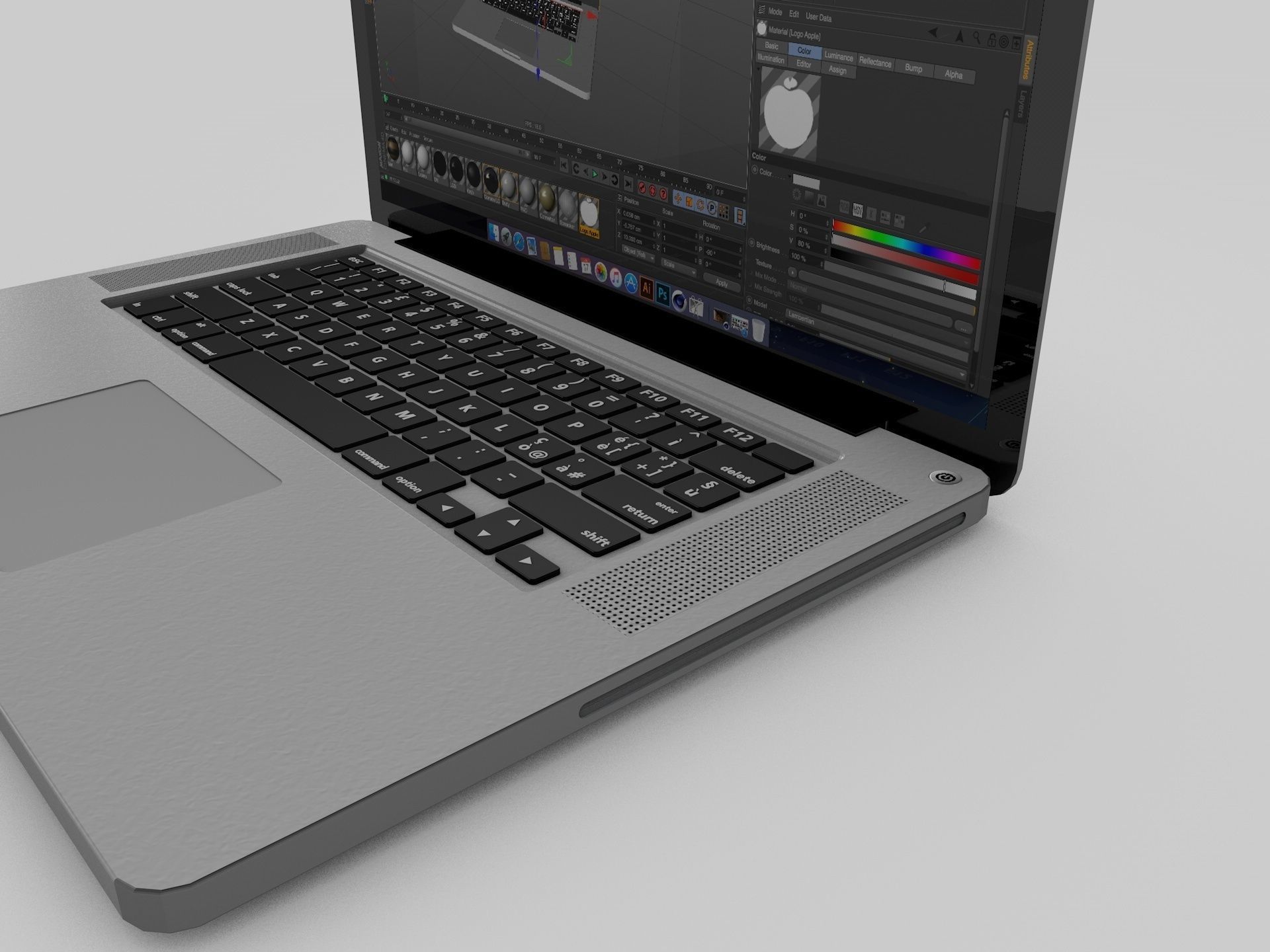Apple MacBook Pro Retina 15 3D model_4