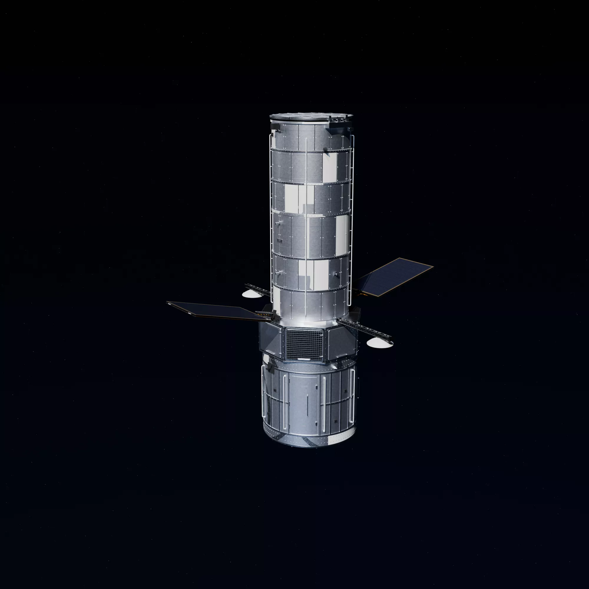 Orbital Space Telescope 240 cm Class - Rigged Full Interior 3D model