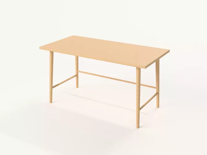 Japandi Oak Desk