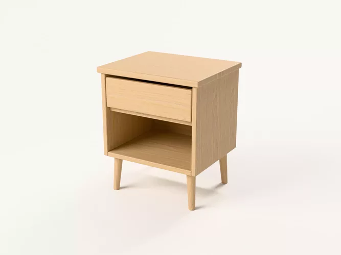 Japandi Oak Nightstand