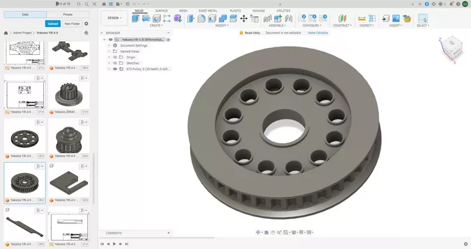 Yokomo YR-4 II ZC-503 Differential Pulley