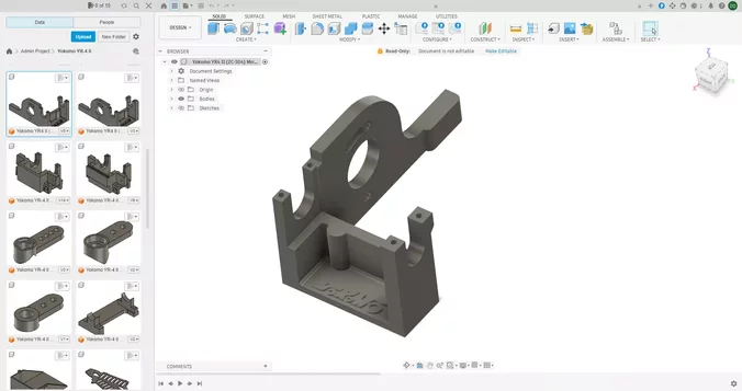 Yokomo YR-4 II ZC-304 Motor Mount