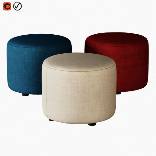 Pouf Ditre Chloe 3D model