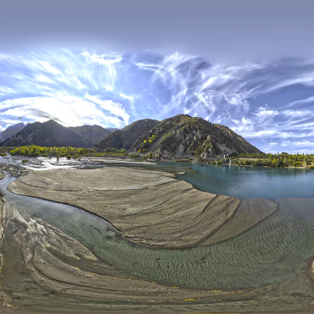 HDR - Shore Of a Mountain Lake 3D model