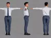 3D model Realistic Business Man Character Office Worker Game Ready VR ...