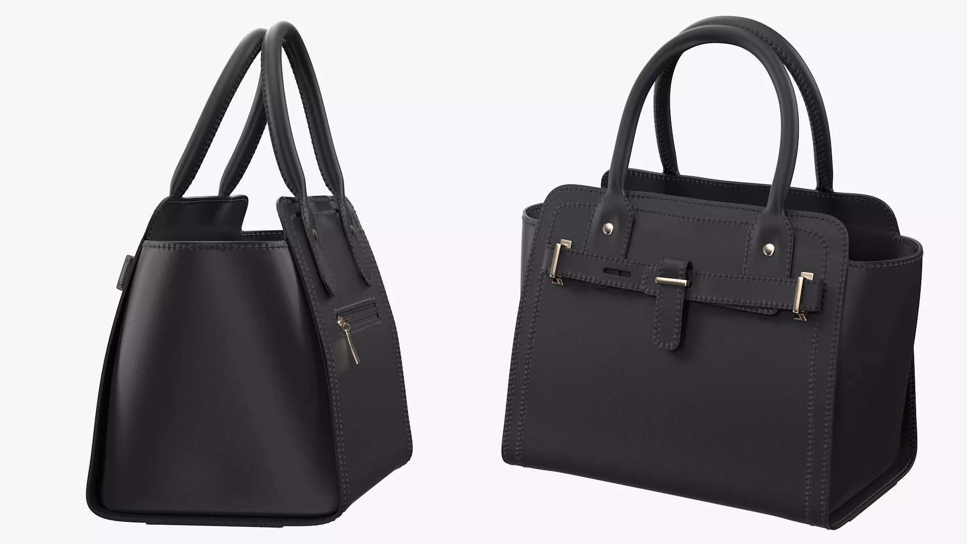 Women Handbag Black 3D model