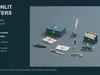Moonlit Letters - 10 Stylized Letter-Writing Props 3D model | CGTrader