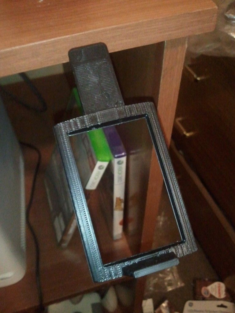 Xbox 360 controller and speed wheel desk dock Free 3D print model_7