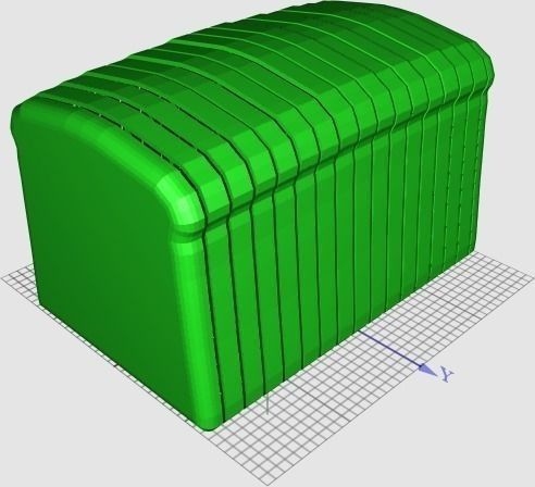 Loaf of bread for dual extrusion Free 3D print model_1