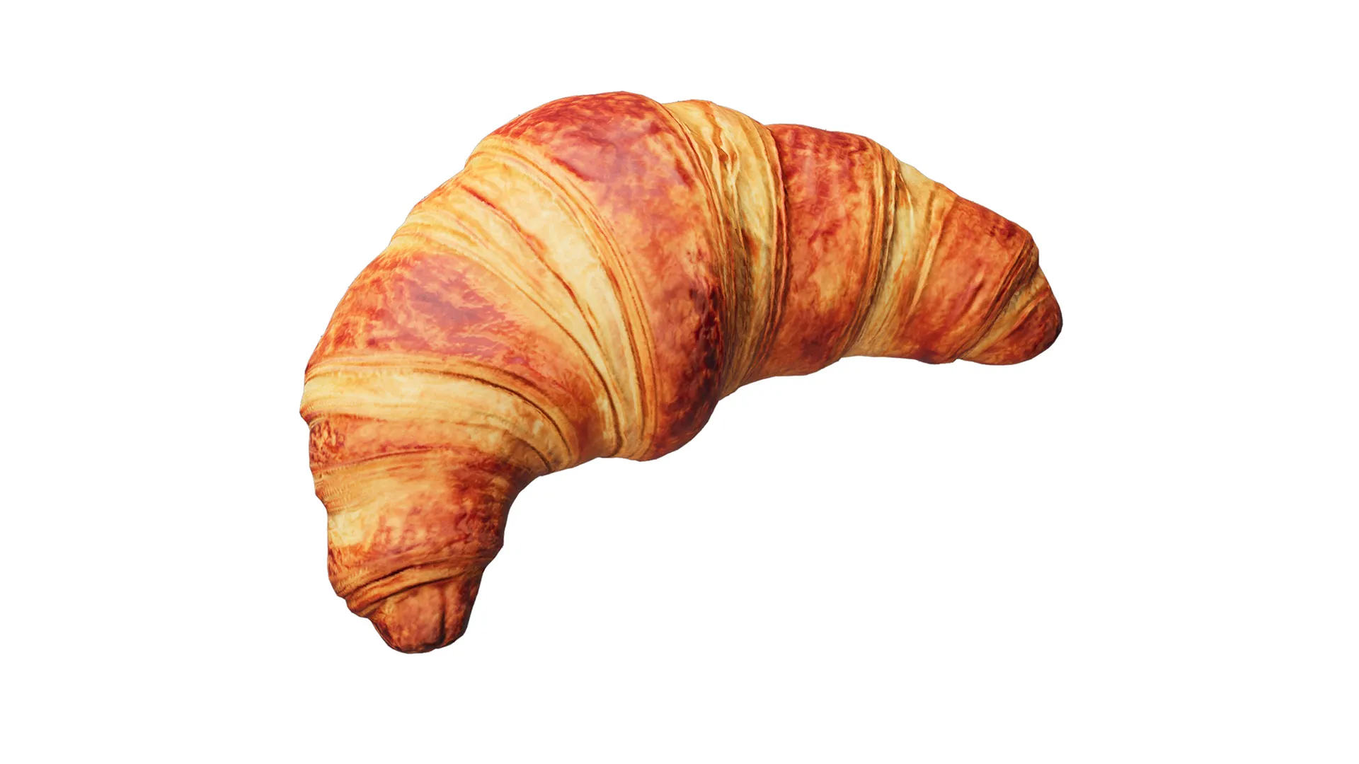 Croissant Low-poly 3D model