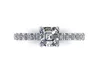 Pav Set Solitaire Engagement Ring 3D model 3D printable | CGTrader