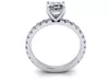 Pav Set Solitaire Engagement Ring 3D model 3D printable | CGTrader