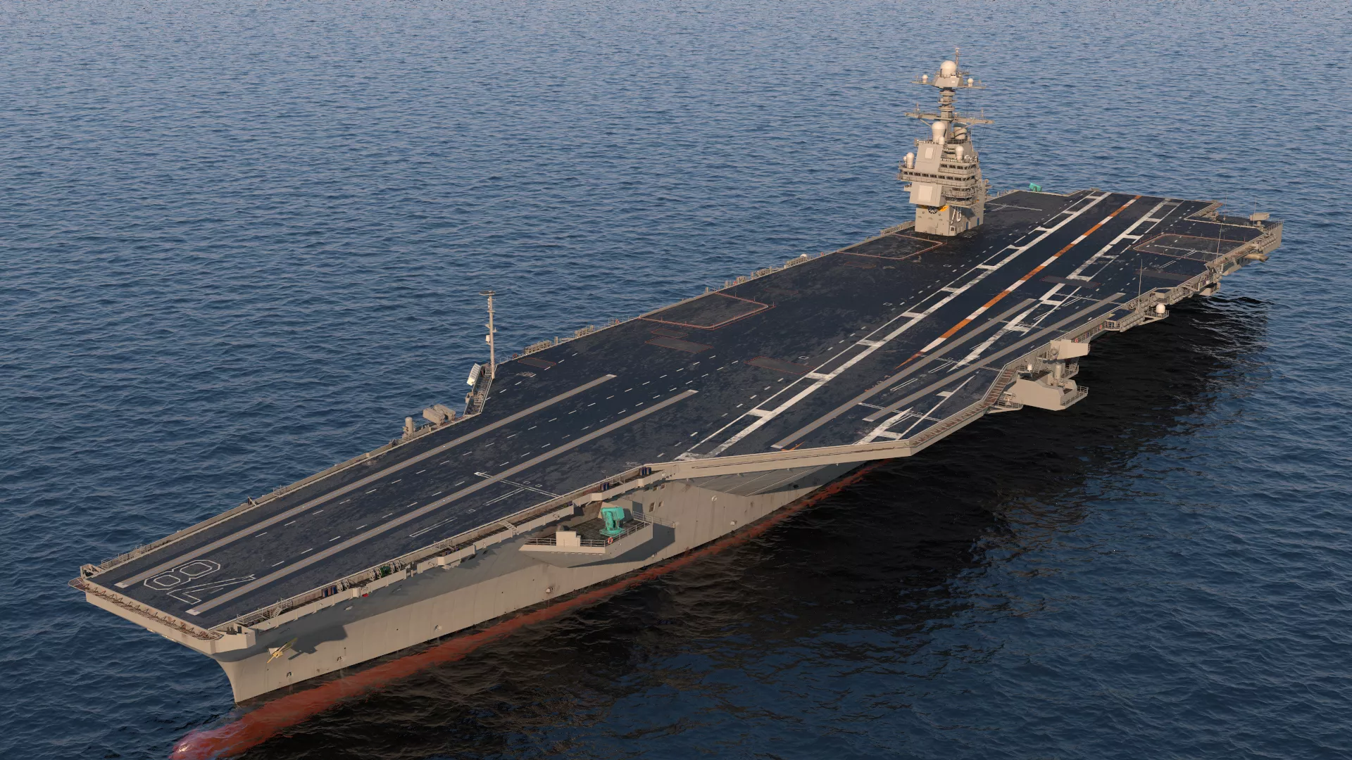 USS Gerald Ford CVN 78 Rigged 3D model