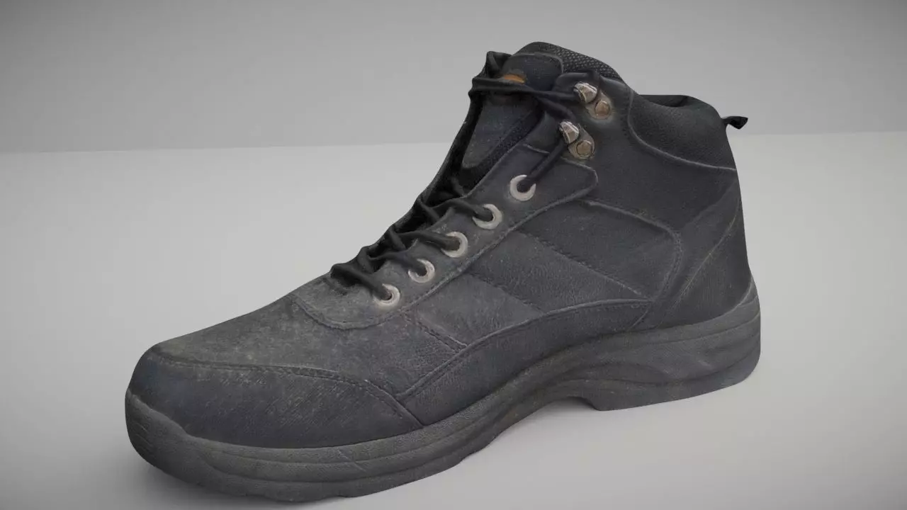 Boot Low Poly 3D model Low-poly 3D model_0