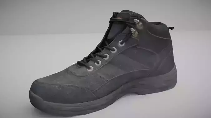 Boot Low Poly 3D model Low-poly 3D model