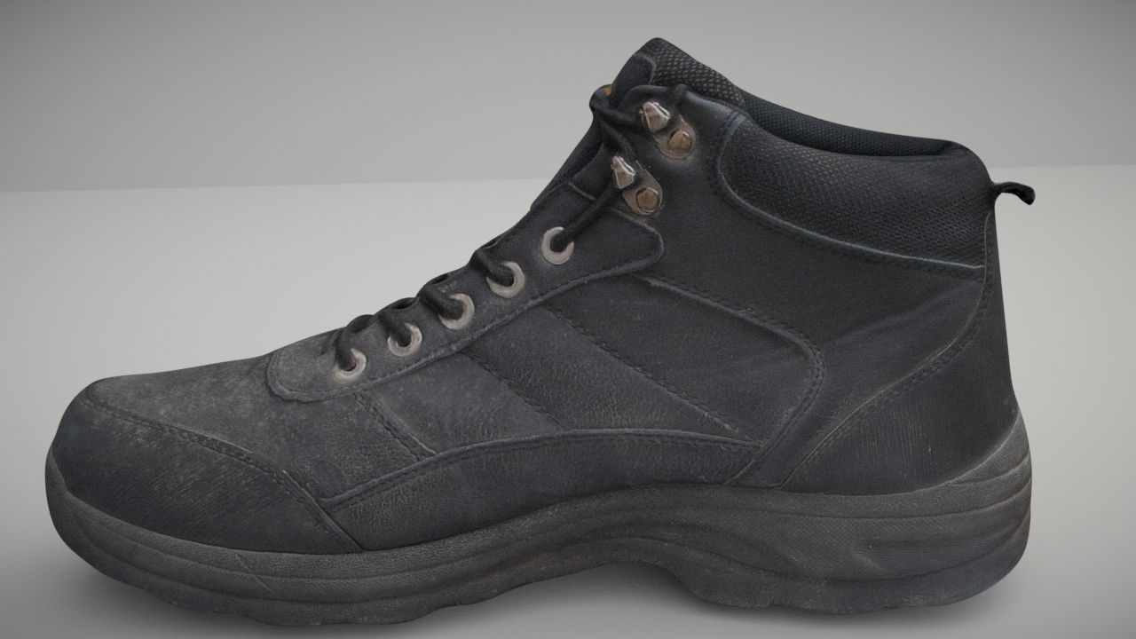 Boot Low Poly 3D model Low-poly 3D model_5