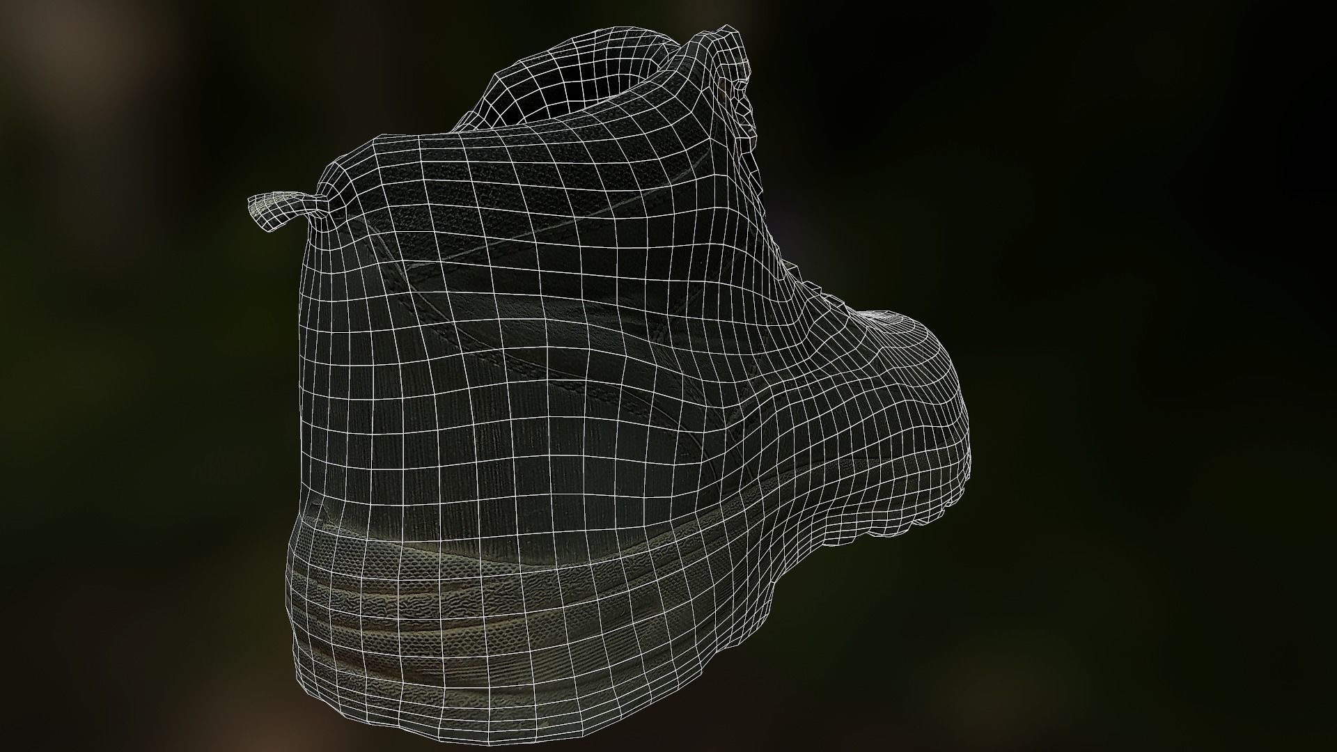 Boot Low Poly 3D model Low-poly 3D model_8