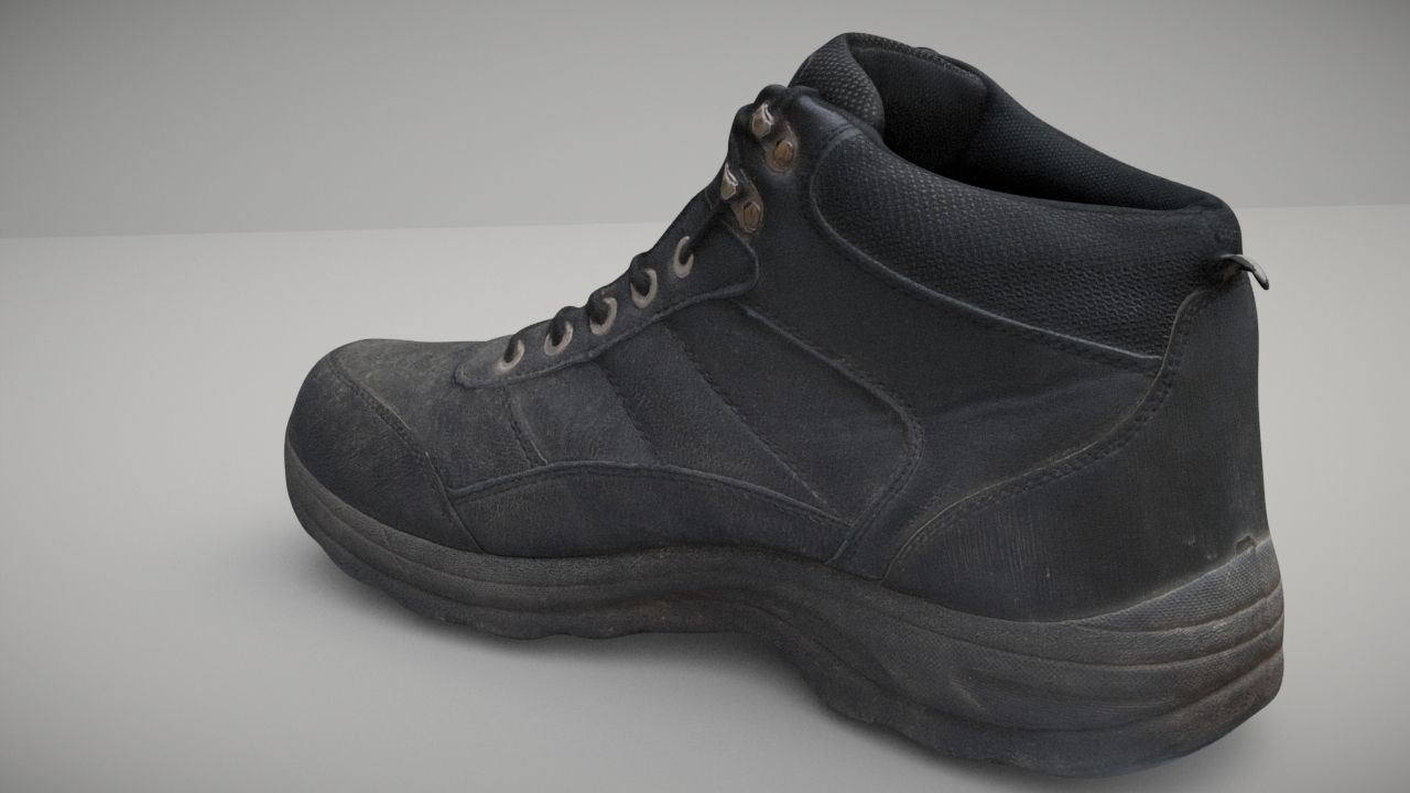 Boot Low Poly 3D model Low-poly 3D model_3