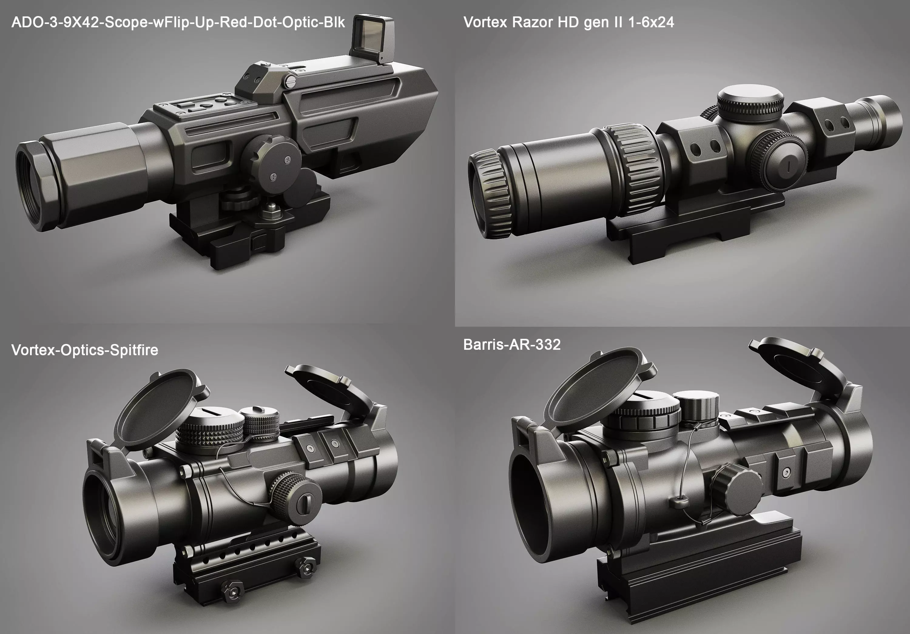 Various Scope Vol 2 3D model_0