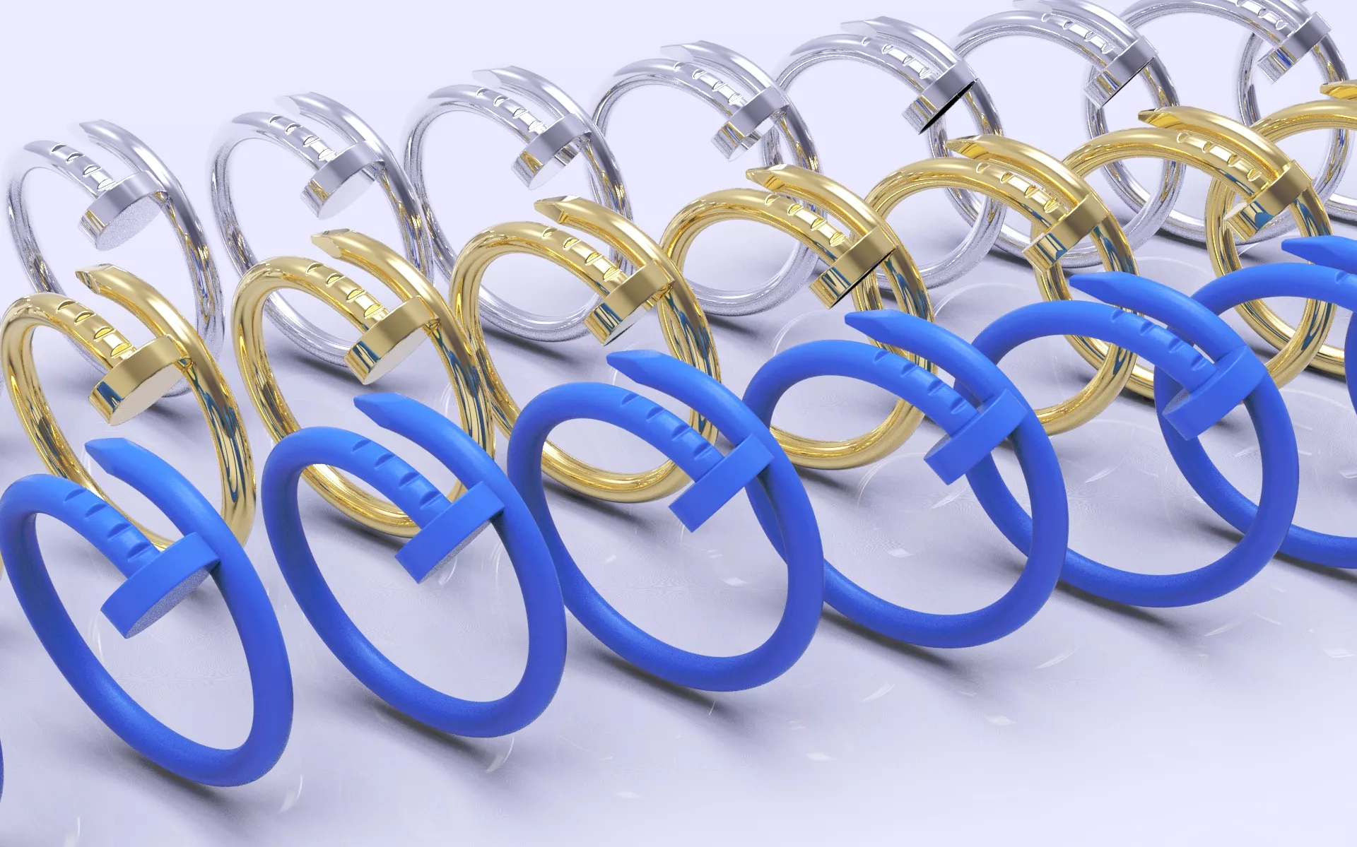 Juste un Clou Nail ring cod22 3D print model
