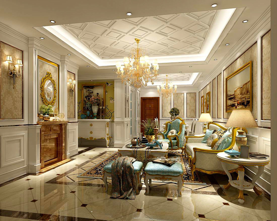 Interior European Style Living Room Design 3D CGTrader Interior European Style Living Room Design 3D CGTrader