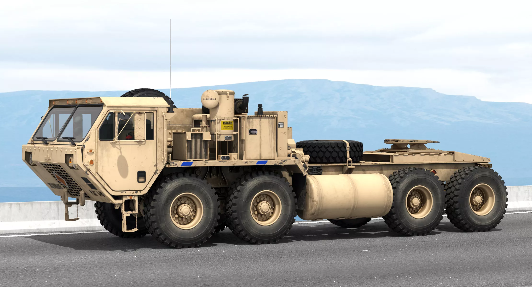 Military Truck Oshkosh HEMTT M985 Sand 3D model