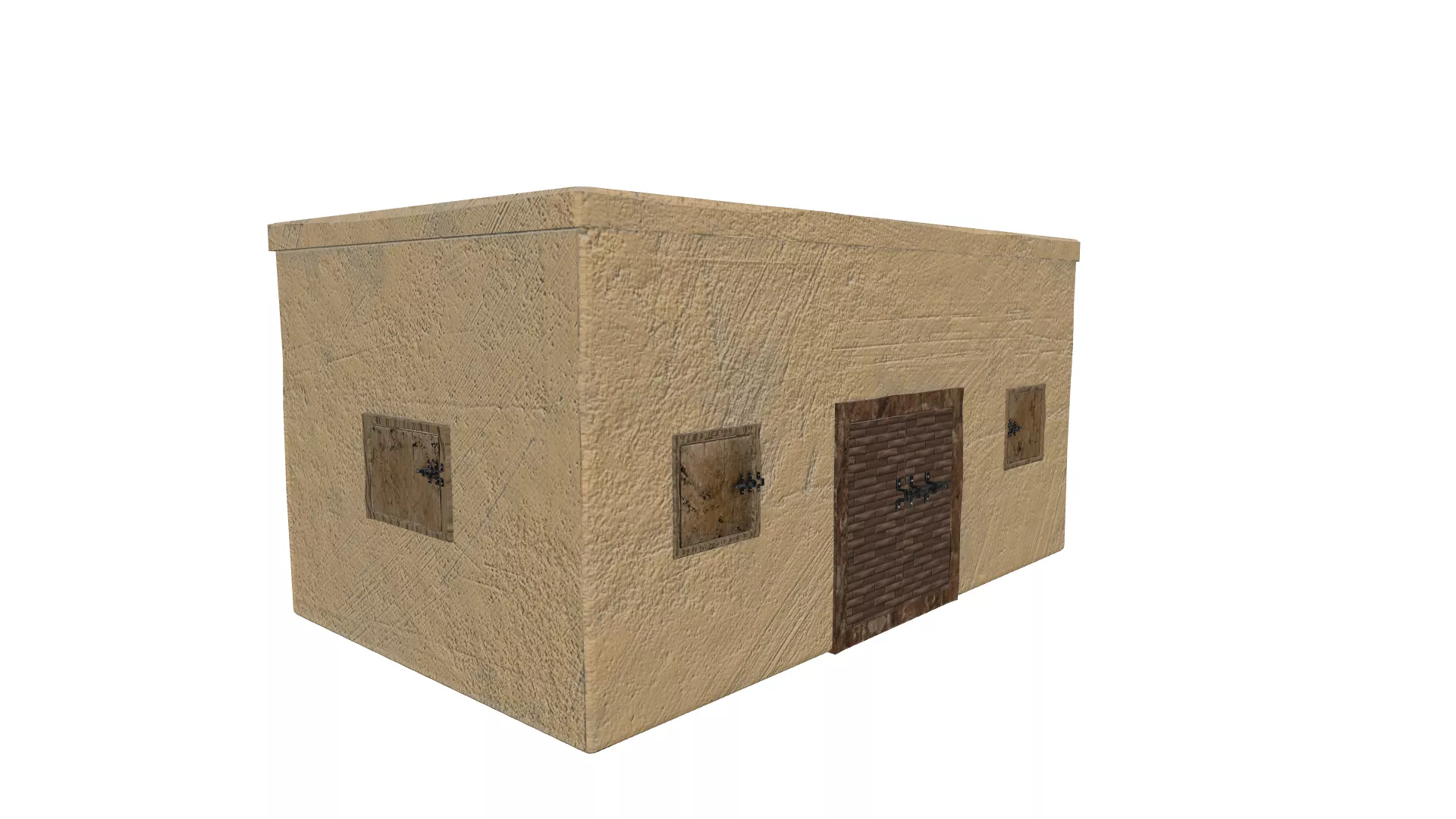 Mudhouse from MiddleEastern Deserts Free low-poly 3D model