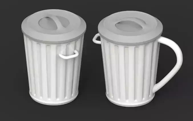 Trash Mug 3D model