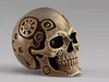 Steampunk Decorative Skull with Gear Patterns S00661 3D model | CGTrader