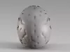 Decorative Human Skull with Carved Floral Patterns S00660 3D model ...