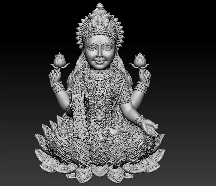 Laxmi Mata 3D print model 3D print model