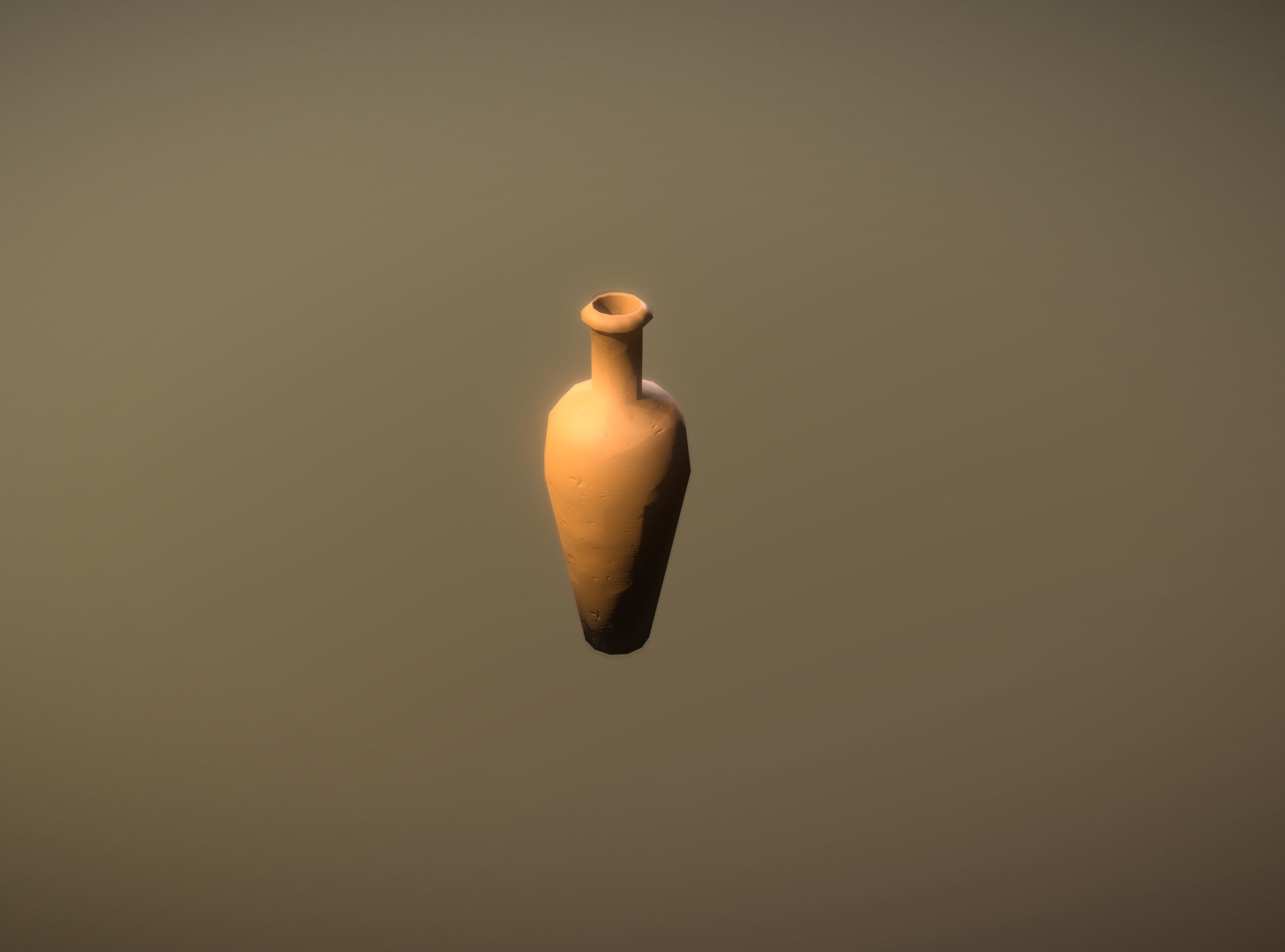 Big Clay Vase low-poly game ready Low-poly 3D model_6