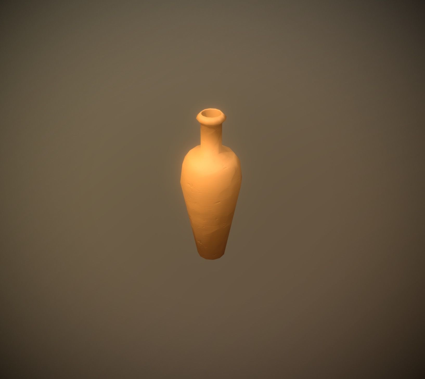 Big Clay Vase low-poly game ready Low-poly 3D model_1
