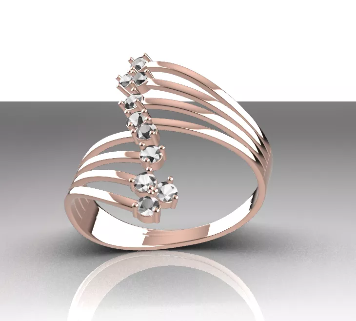 Elegant ring 3D print model