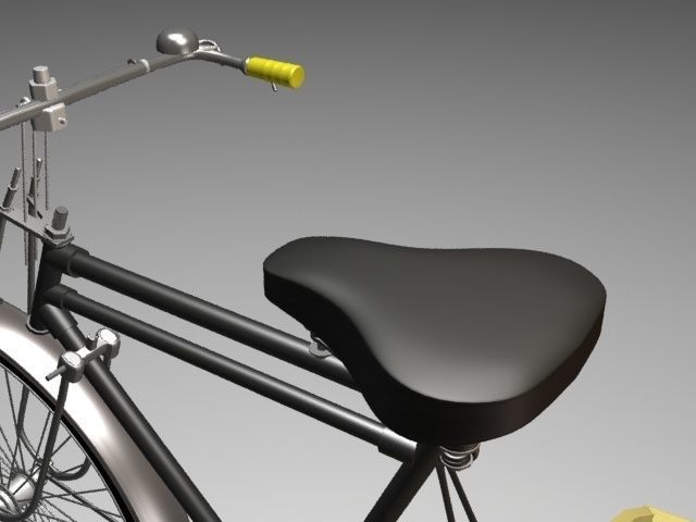 Rickshaw with seat 3D model_9