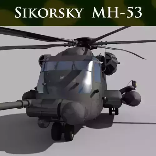 Sikorsky MH-53 Pave Low helicopter 3d model 3D model