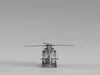 Yellow Red Rescue Helicopter with Landing Skids S00563 3D model | CGTrader