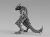 Spiked Reptilian Monster with Long Tail S00547 3D model | CGTrader