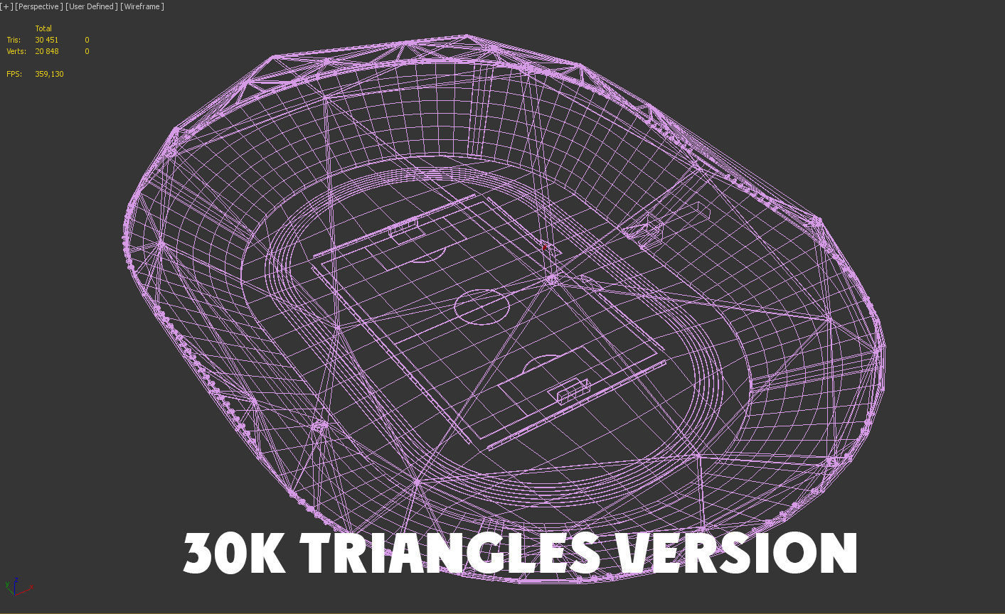 Glow Stadium PBR Low-poly 3D model_13