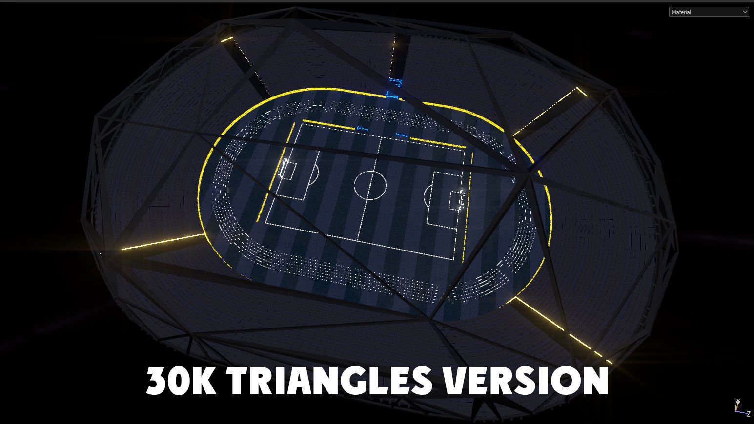 Glow Stadium PBR Low-poly 3D model_10