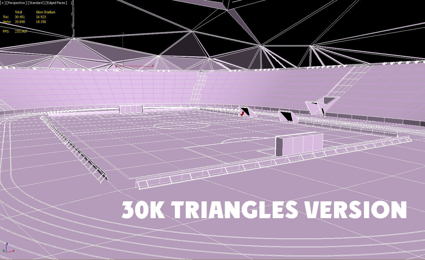 Glow Stadium PBR Low-poly 3D model_14