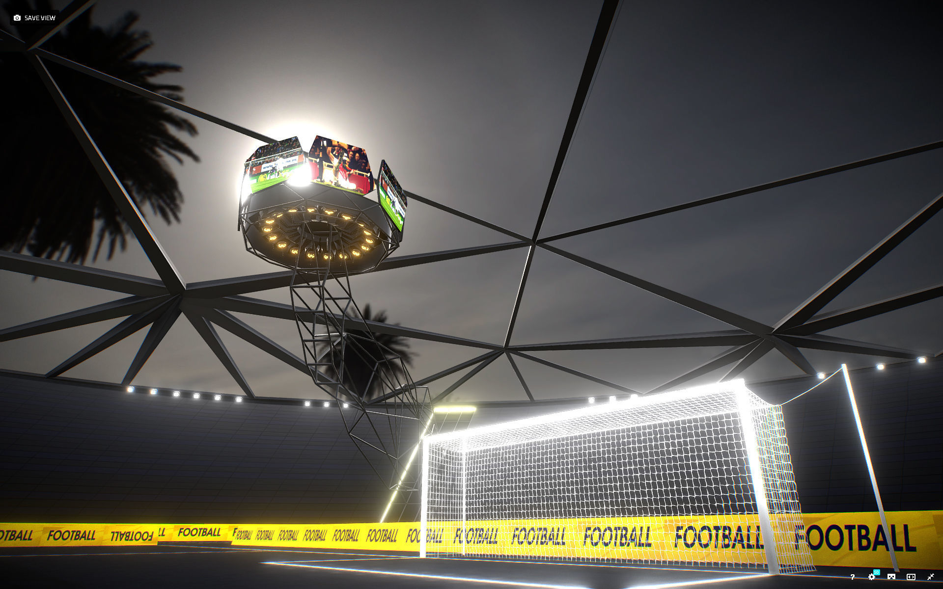 Glow Stadium PBR Low-poly 3D model_9