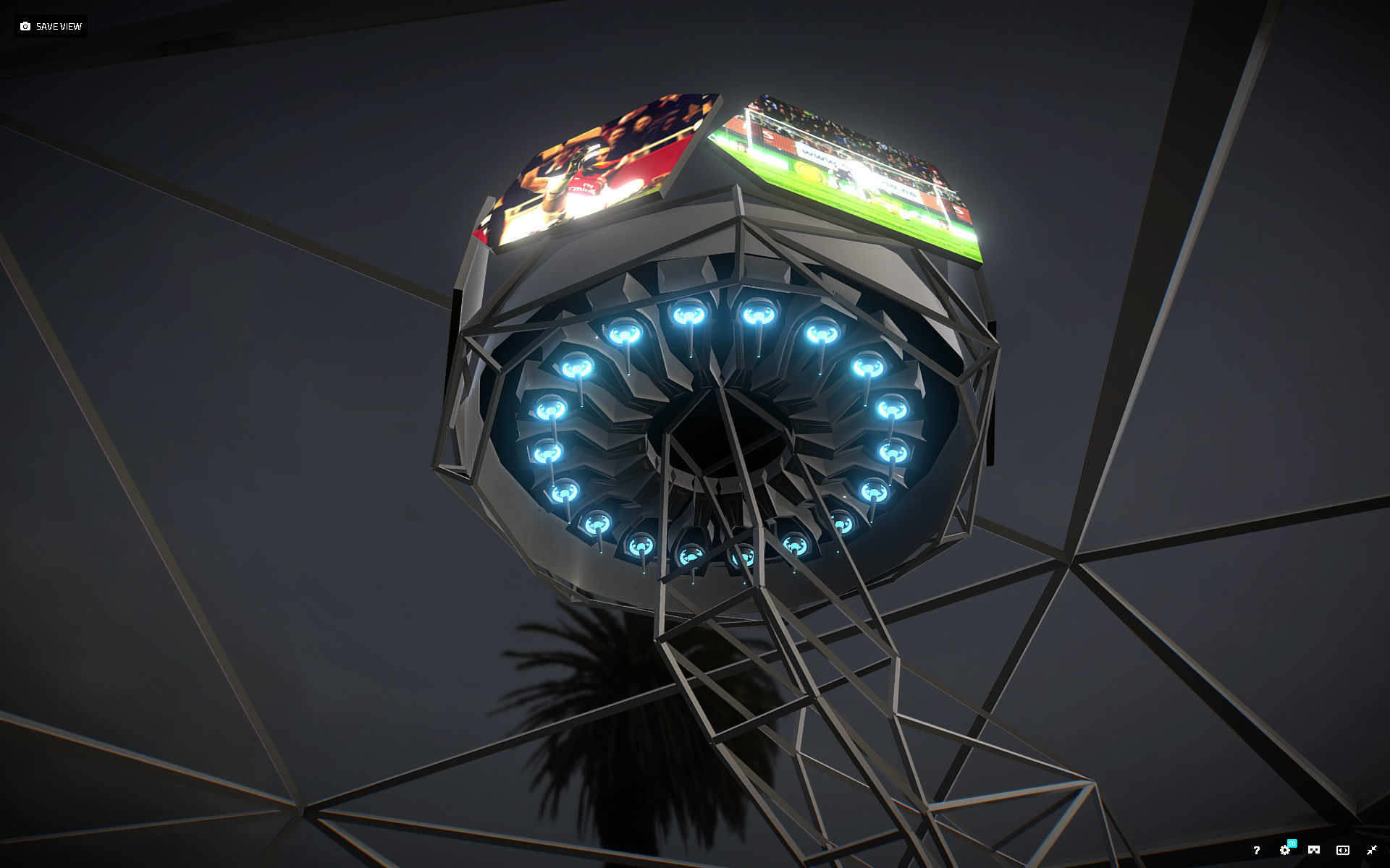 Glow Stadium PBR Low-poly 3D model_8