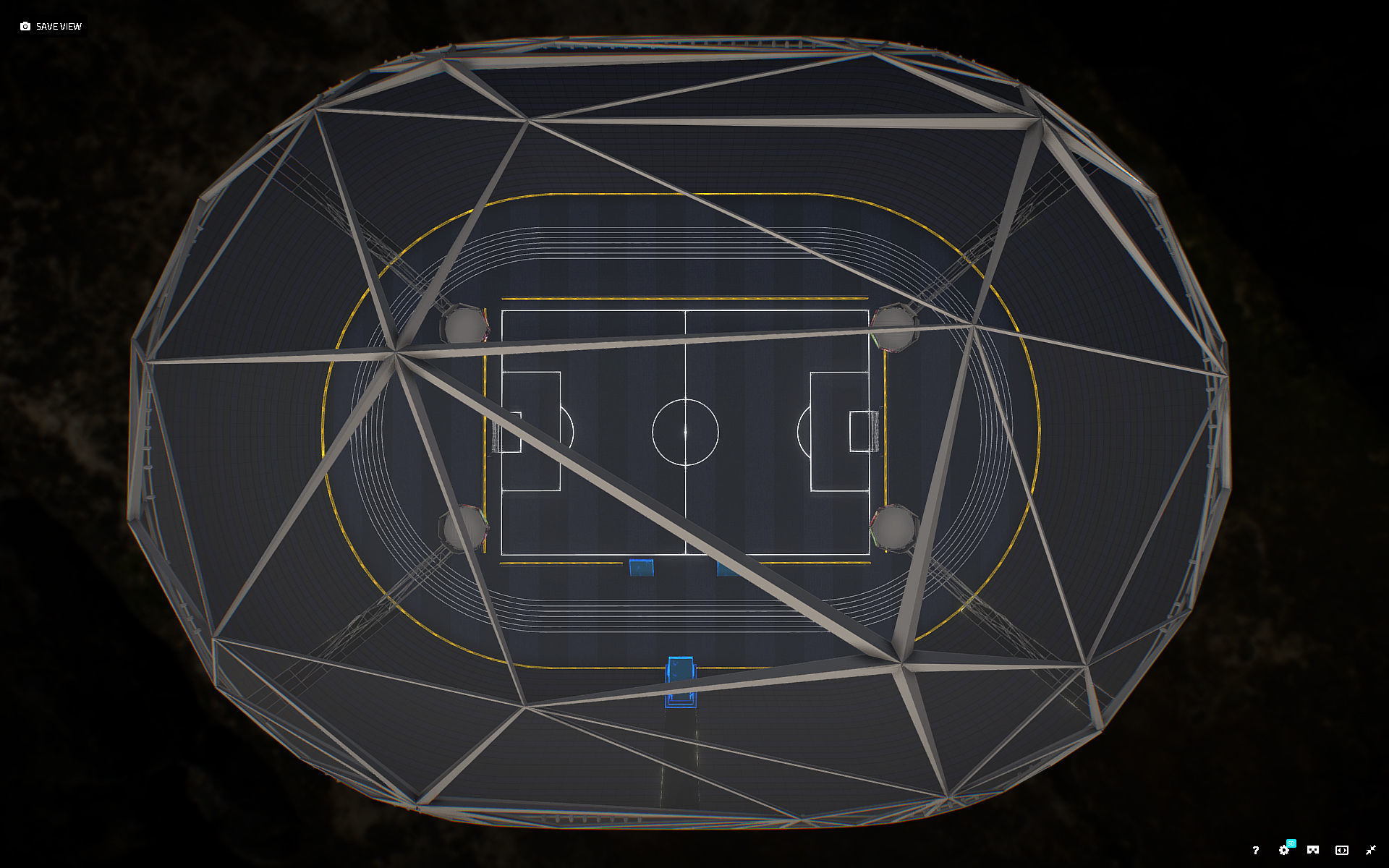 Glow Stadium PBR Low-poly 3D model_4