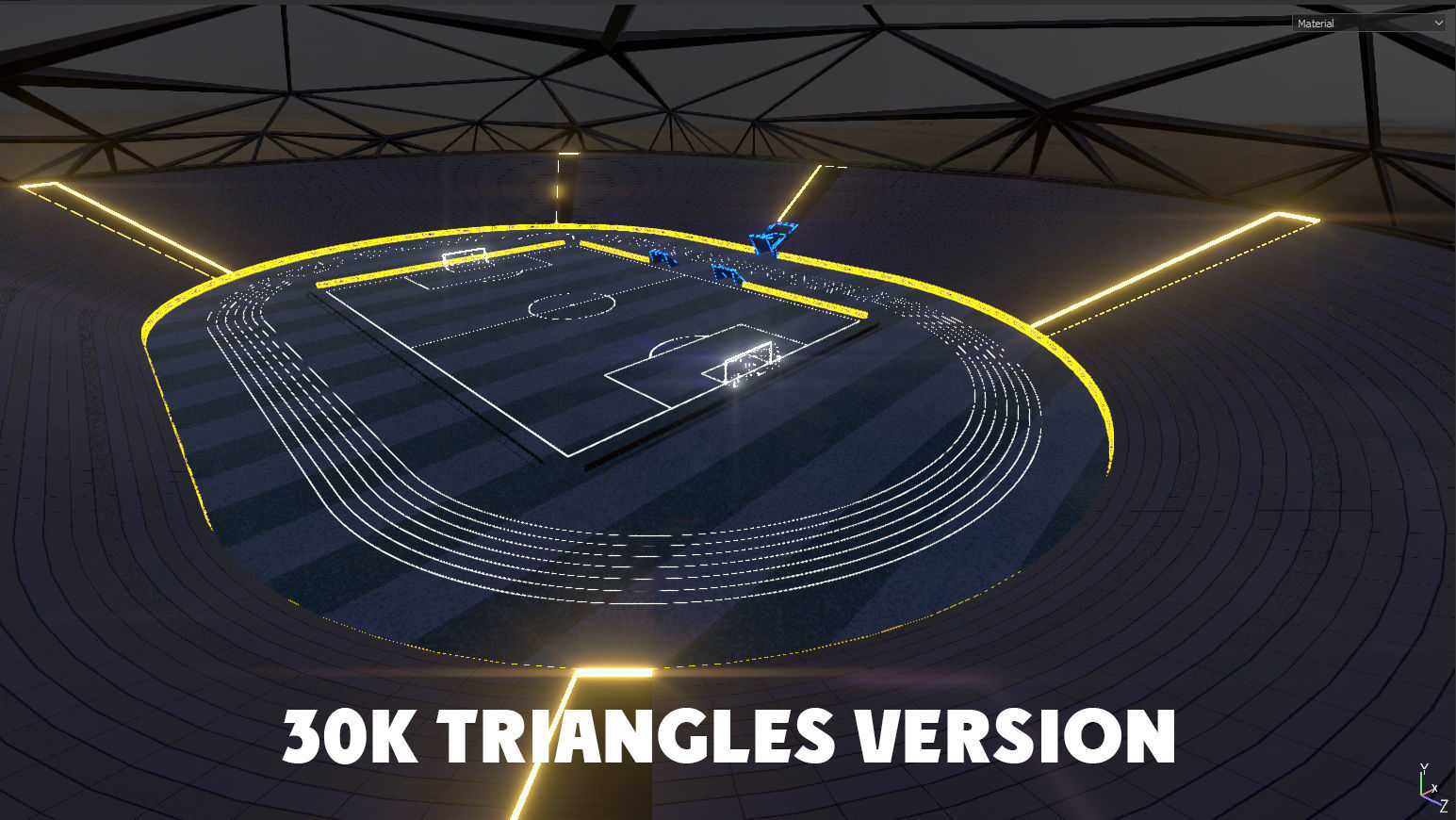 Glow Stadium PBR Low-poly 3D model_11