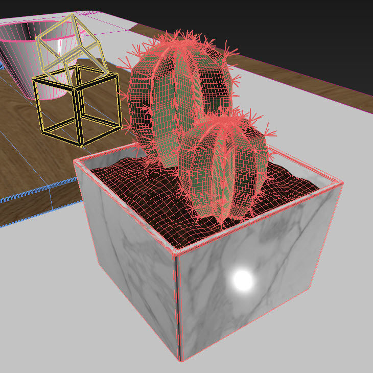 Kure Erik Dining Table Ash Wood 3D model_3