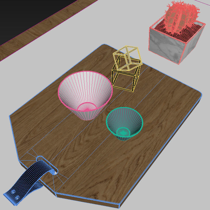 Kure Erik Dining Table Ash Wood 3D model_11