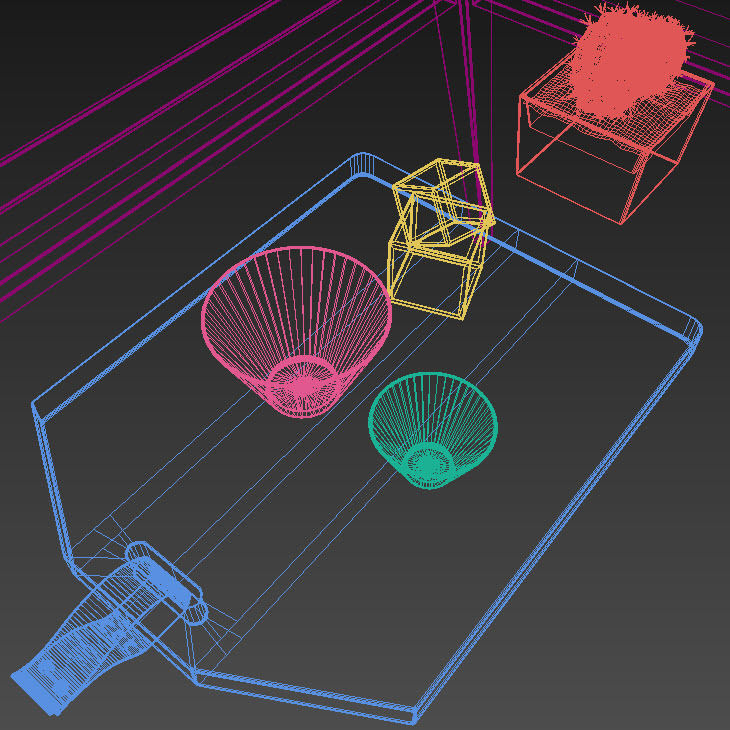 Kure Erik Dining Table Ash Wood 3D model_12