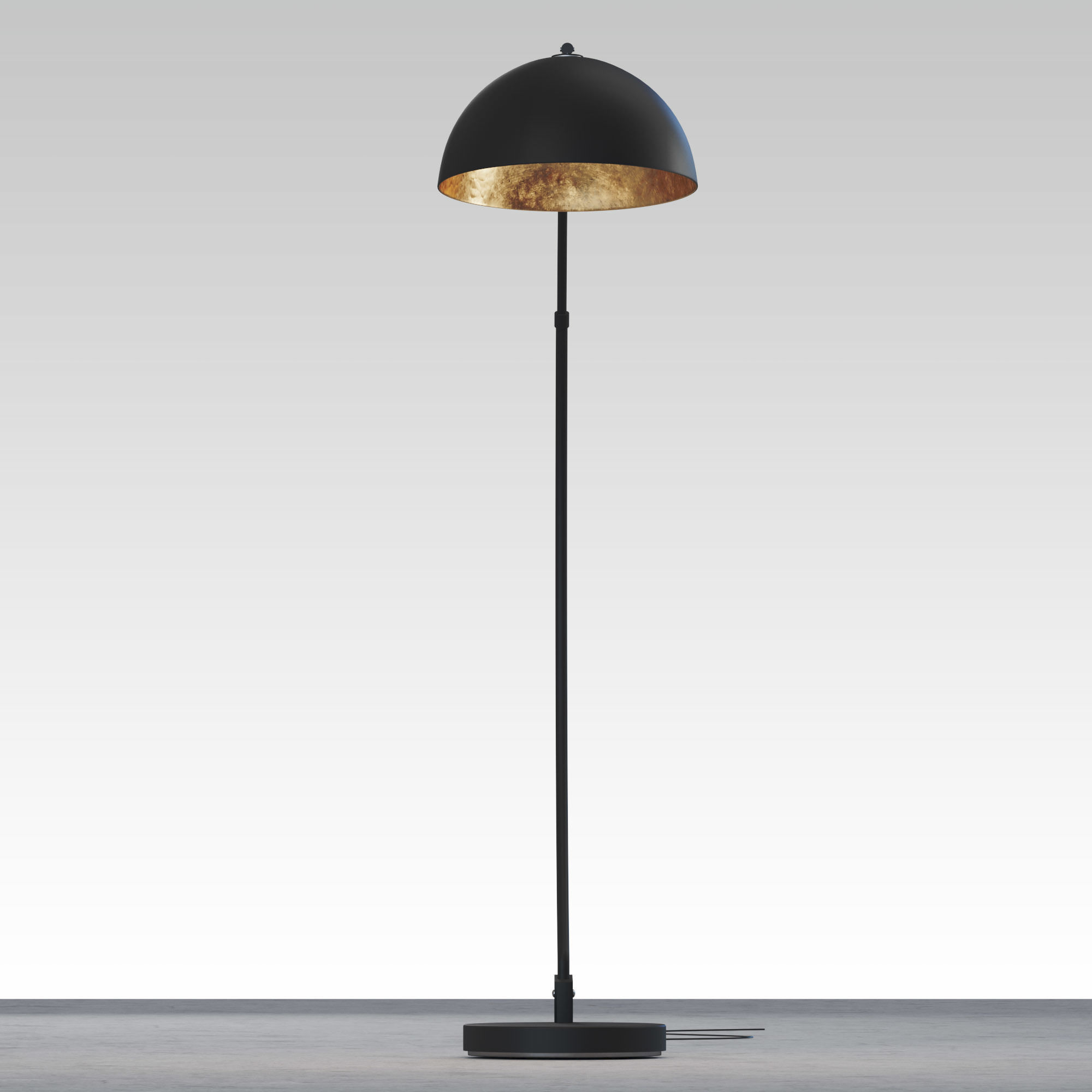 The Arc Black Floor Lamp 3D model_5